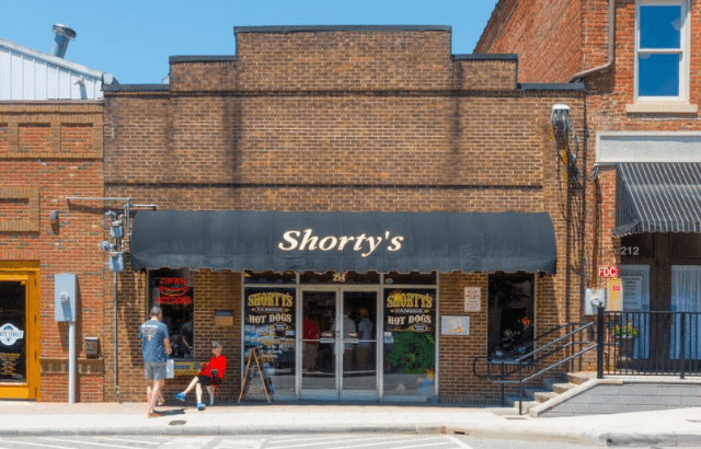 Shorty's Famous Hotdogs sign
