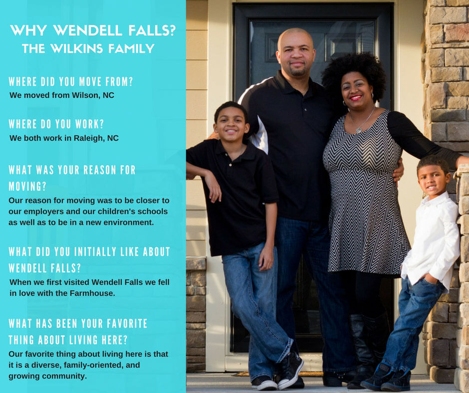 The Wilkins Family, Wendell Falls residents