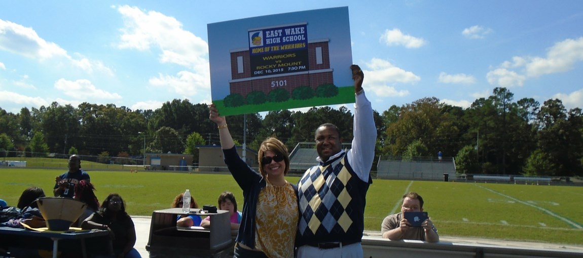 Sign at East Wake high school