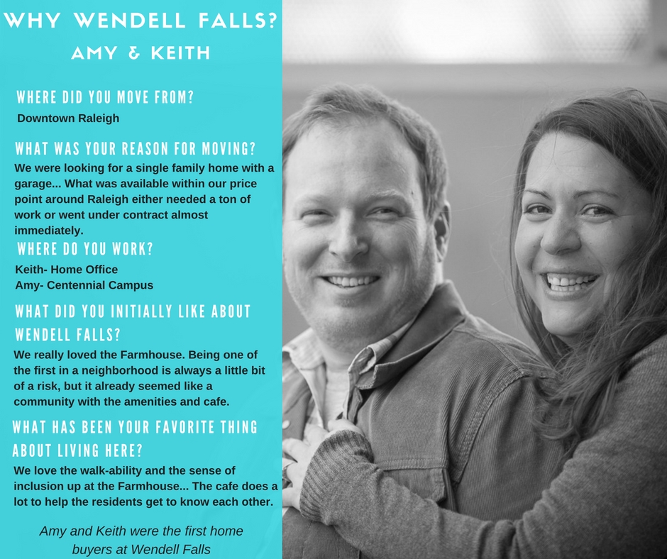 Wendell Falls residents Amy and Keith
