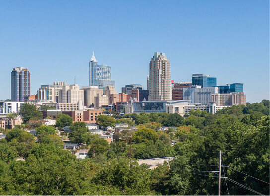 View of Raleigh, NC