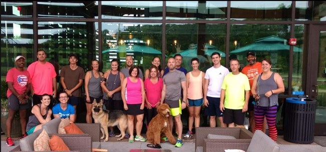 Wendell Falls run club group photo