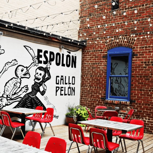 Exterior of Gallo Pelon eatery