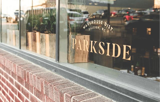 Parkside Restaurant window