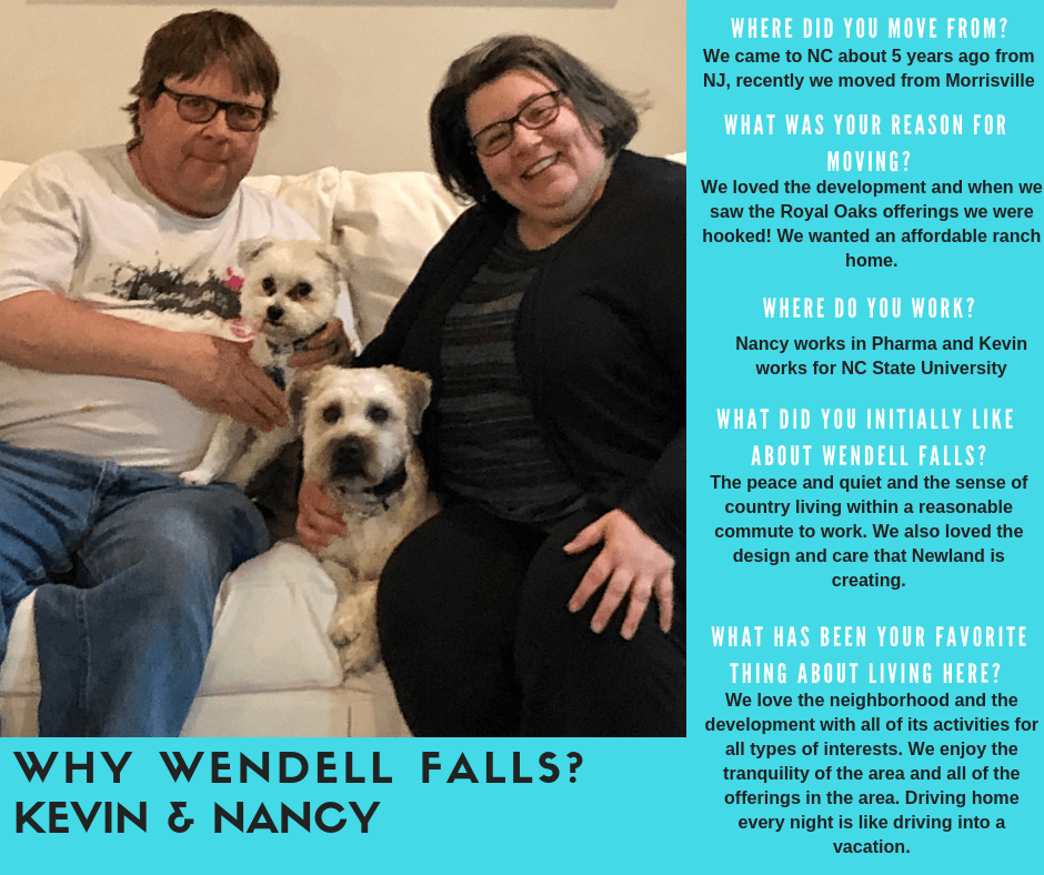 Kevin and Nancy, Wendell Falls residents