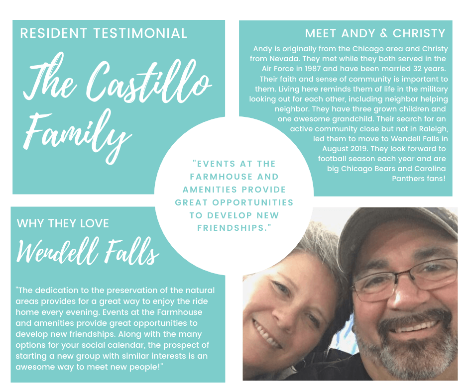 Wendell Falls residents the Castillo family