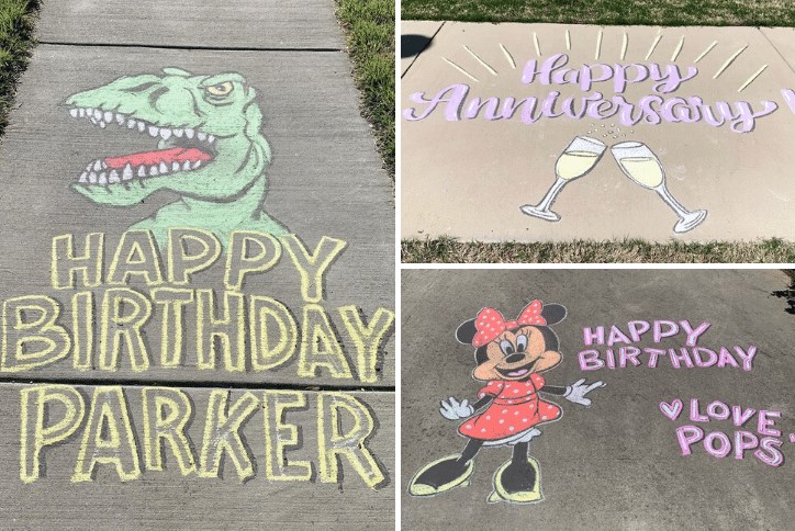 Samples of work by ABC Chalk Designs