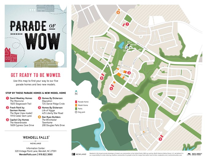 Parade of Homes map