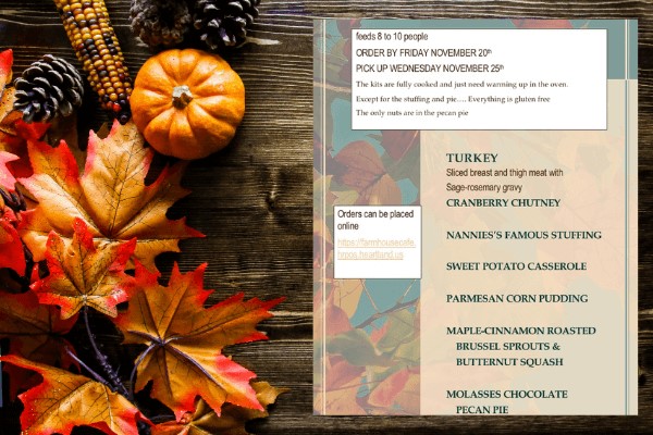 Thanksgiving menu card