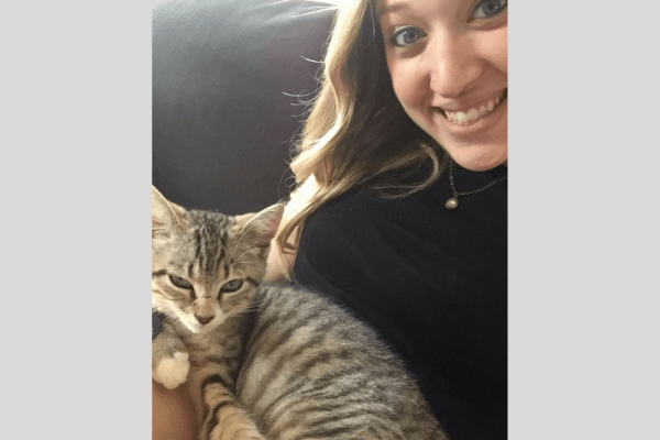Wendell Falls resident Courtney with her cat