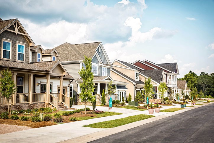 Streetscape in Wendell Falls