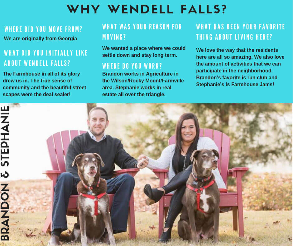 Wendell Falls residents Brandon and Stephanie