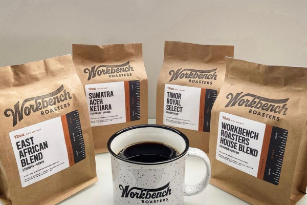 Bags of Workbench roasters coffee