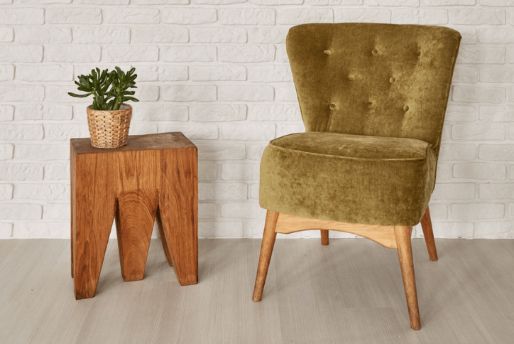 Vintage chair and side table