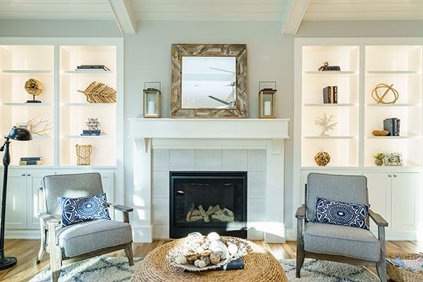 Model home living area - Homes By Dickerson in Wendell Falls