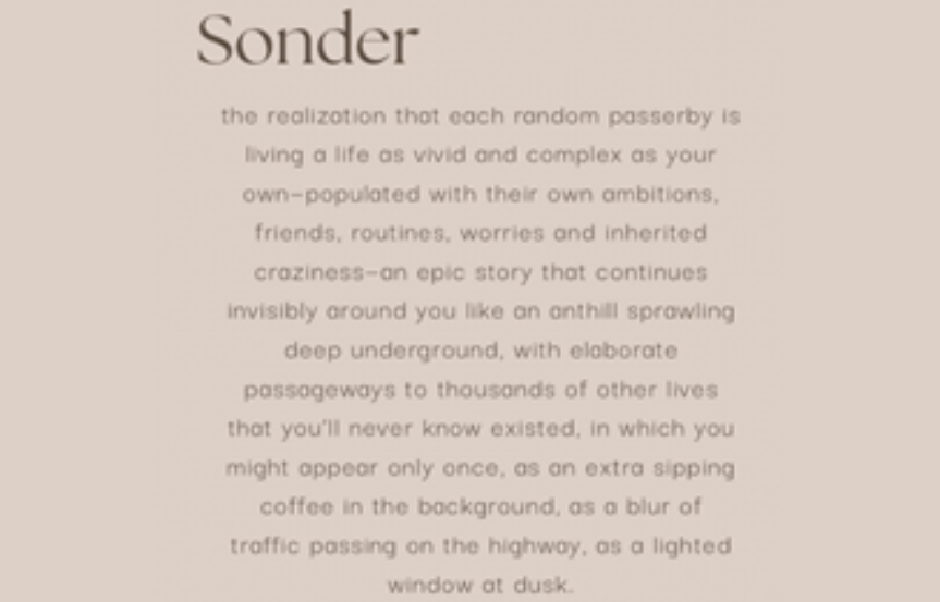 Sonder Definition