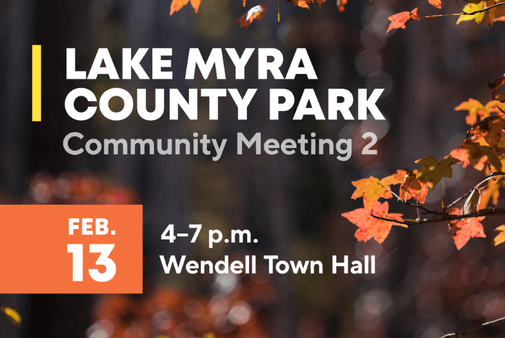 Lake Myra Park Town Hall invitation