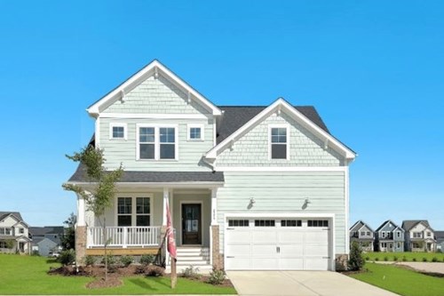 Exterior of Beau home plan by Garman Homes