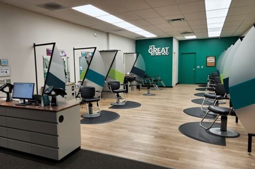 Interior of Great Clips