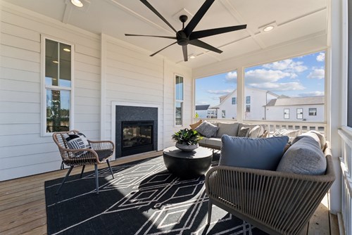 Back Porch of Sterling home plan by Brookfield Residential
