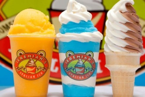 Jeremiah's selection of gelati, Italian ice, and ice cream